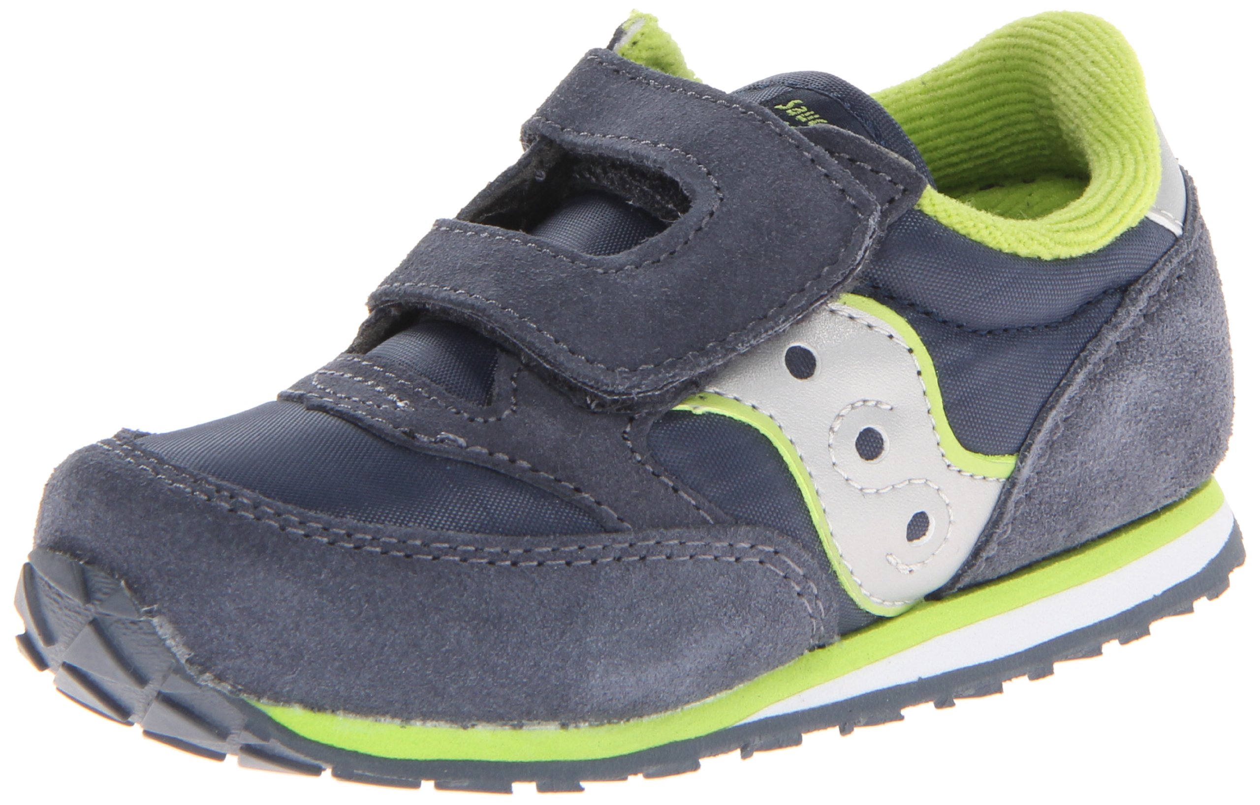 Saucony Unisex-child Baby Jazz Hook & Loop Seasonal , NAVY MULTI 2, 7 M