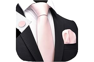 Set of 3 Blush Pink Ties in Three Widths: 3.2" (Slim), 3.4"...