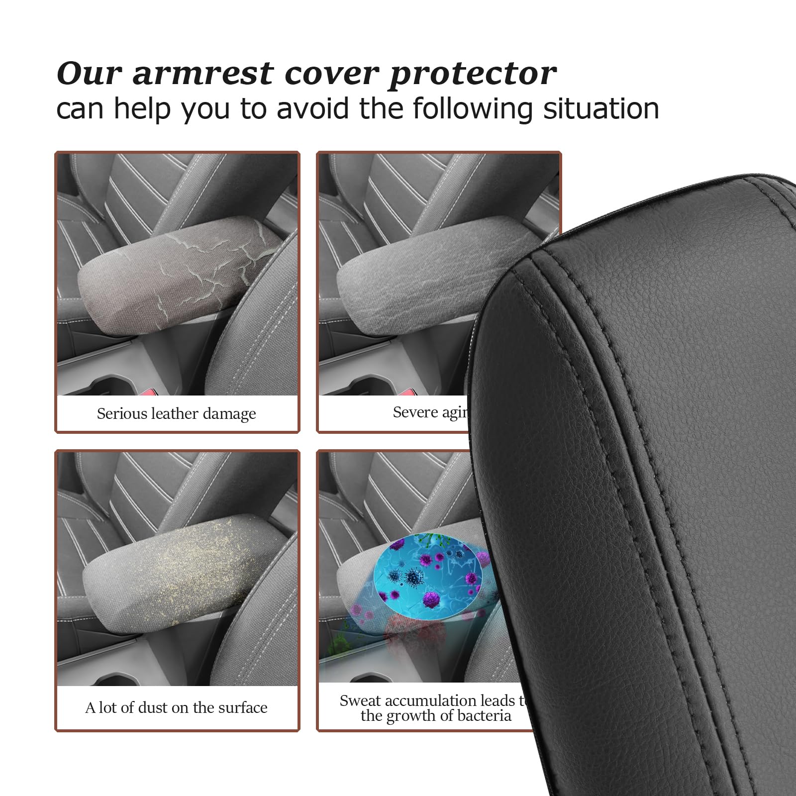 Copertura Bracciolo Centrale Per Dacia Sandero 3/Jogger - Protezione In Pelle PU Con Design Carbonio - Foto 5