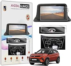 ANDEAL GUARDS Screen Guard For TATA NEXON 2023 FACELIFT | 7 INCH INFOTAINMENT + STEERING + AC PANEL Protector | Car Music Stereo System Digital Display Accessories [Not Tempered Glass]
