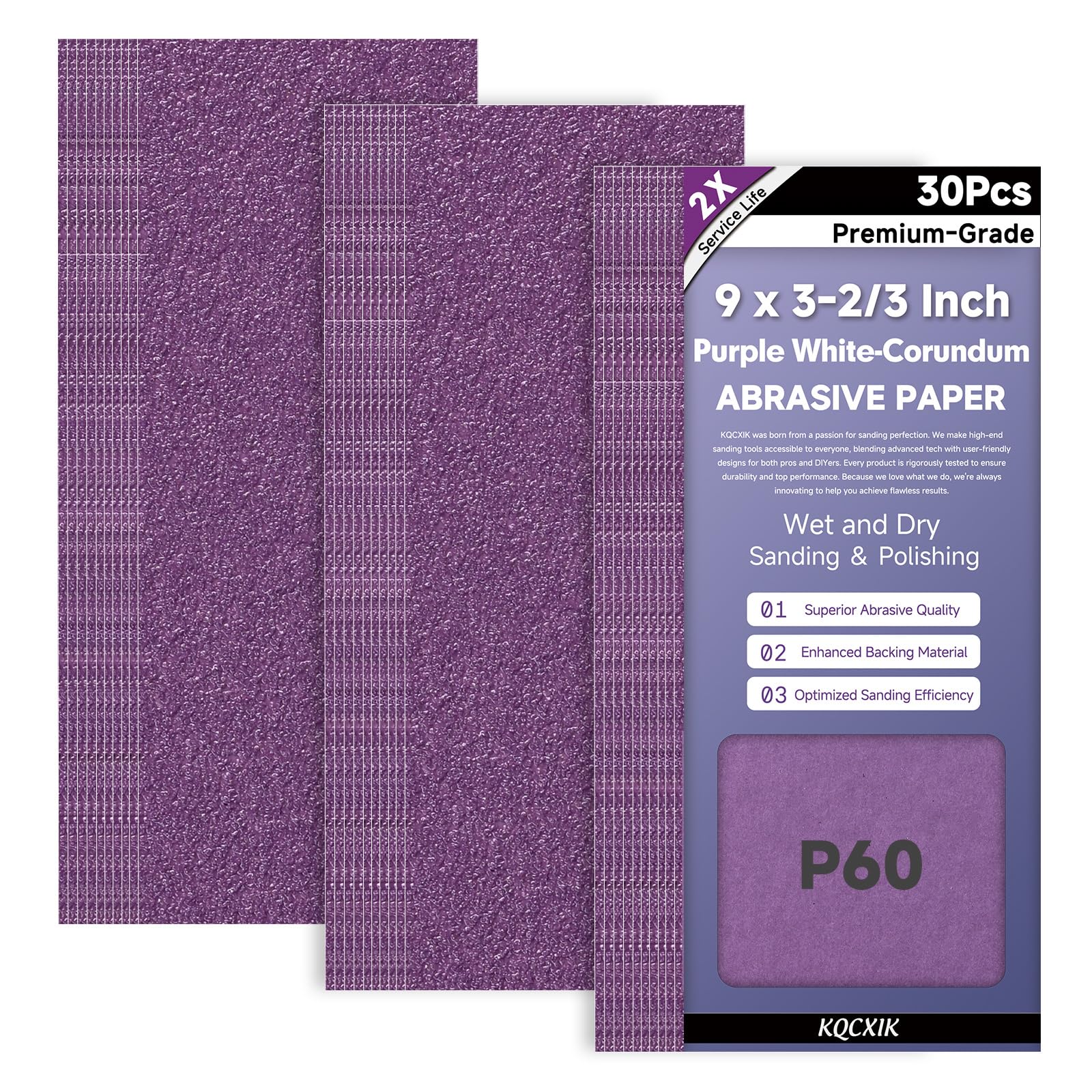 Premium Sandpaper Assortment - 80 to 2000 Grit -21