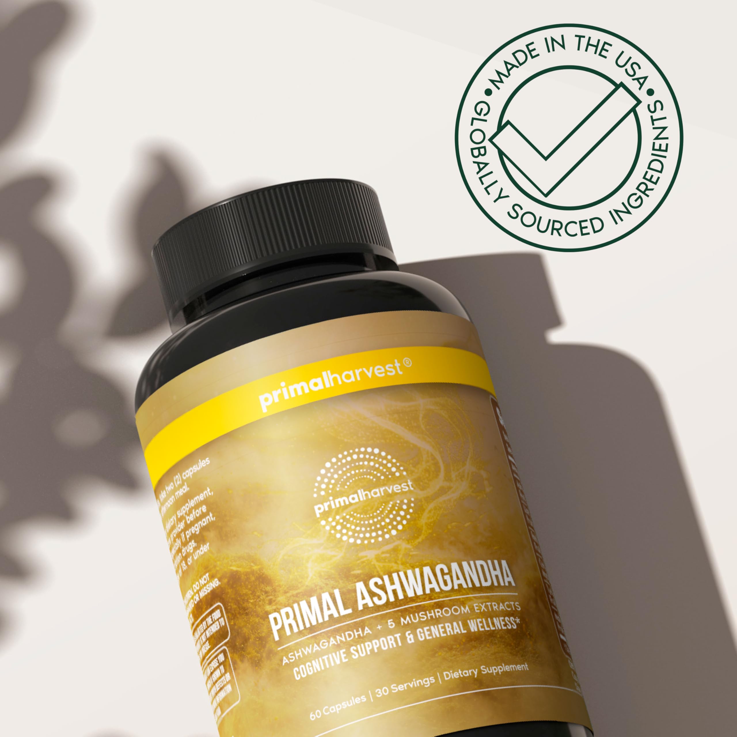 Primal Harvest Ashwagandha – Daily Vegan Supplement, Gluten & Dairy Free — Amazon image 7