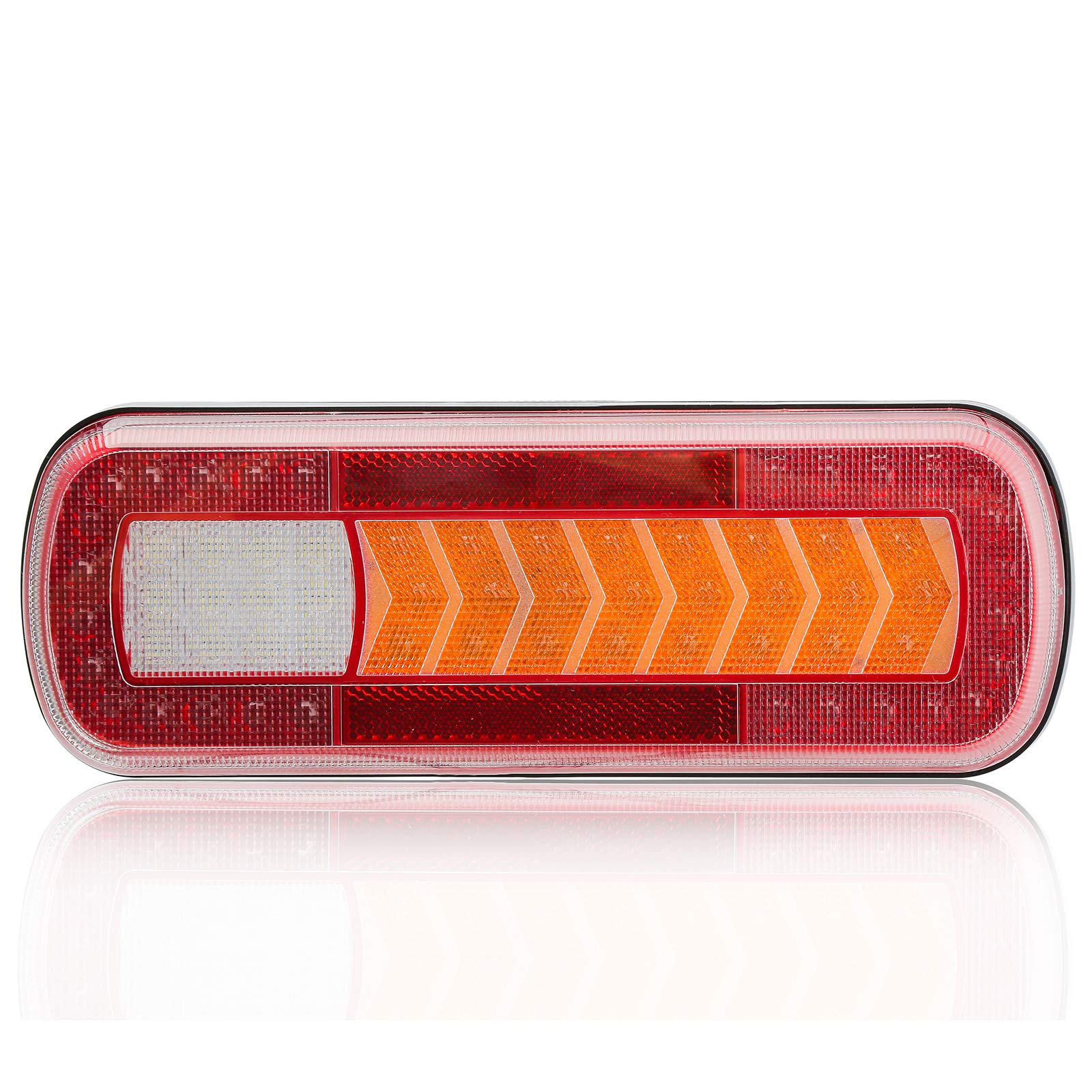 D-TECH 2 luces LED traseras para remolque, lámpara indicadora dinámica, luz de freno, luz antiniebla inversa, universal para camión, caravana, furgoneta, tractor, luces LED sumergibles para remolque