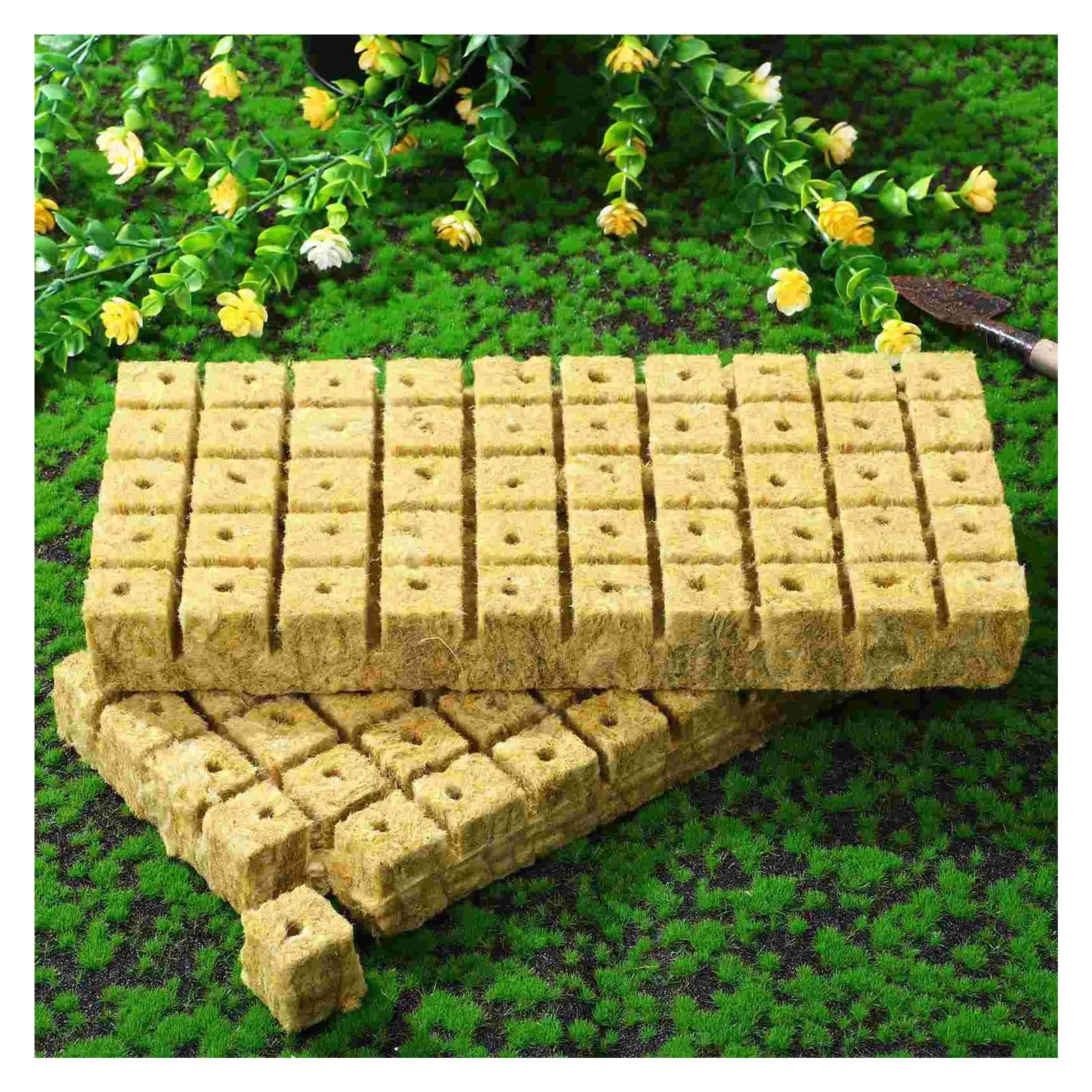 Kostki do uprawy roślin z wełny， Kostki Starter Rock Wools Hydroponics Grow Planting System Ball Propagation Root Planter