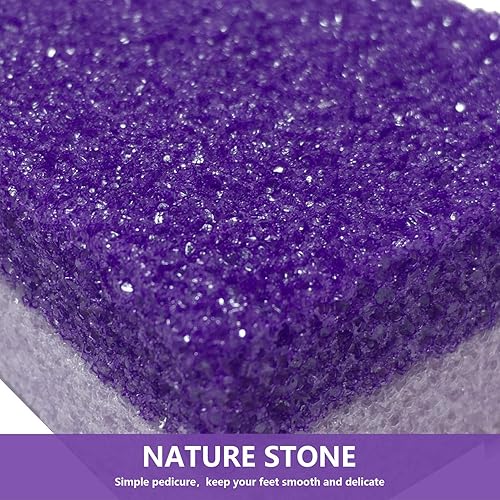 Miniatura 4 de Herramienta de pedicura exfoliante de pies, 4 unidades, removedor de callos para pies (morado)
