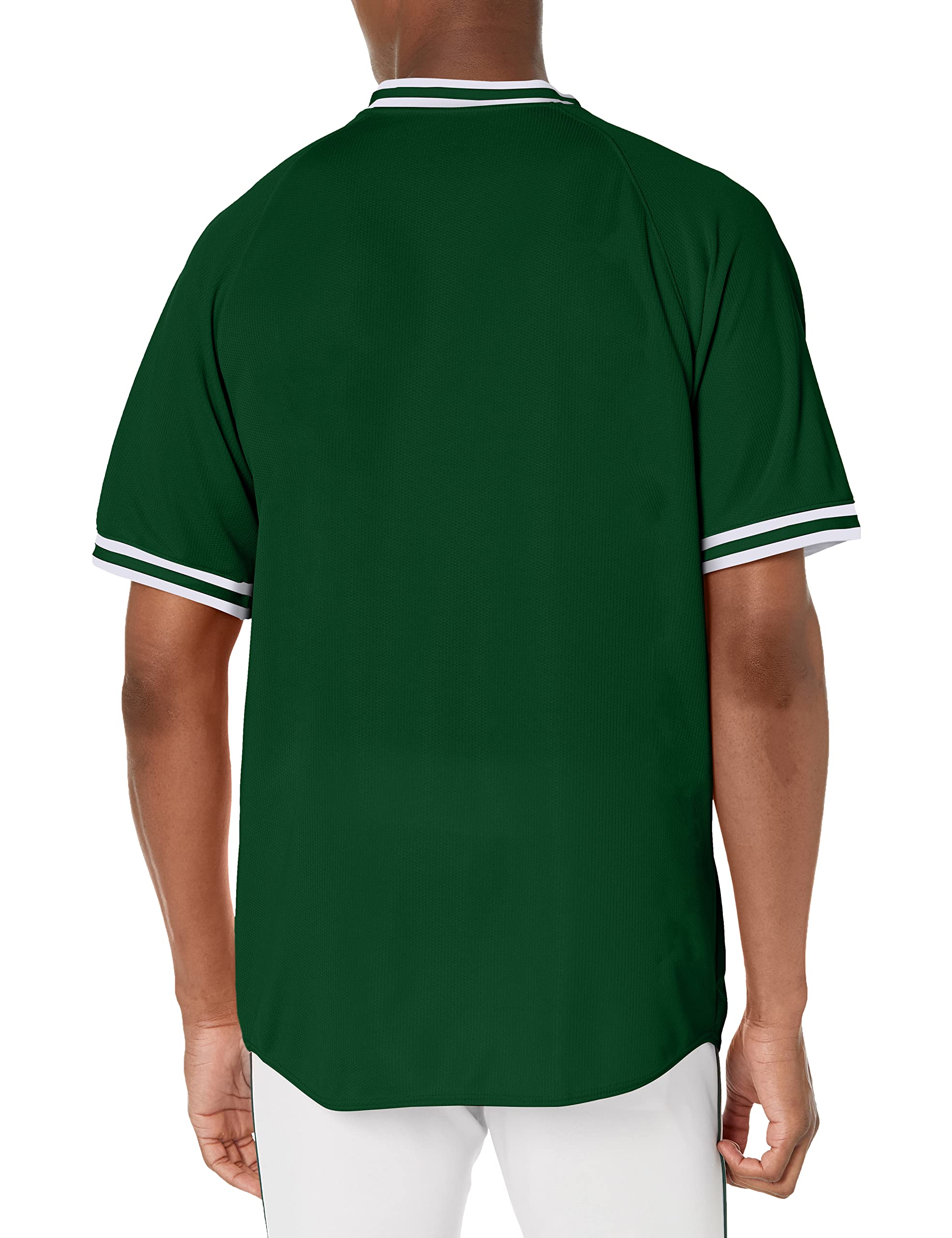 Augusta Sportswear Retro V-Neck Baseball Jersey XL Forest/White