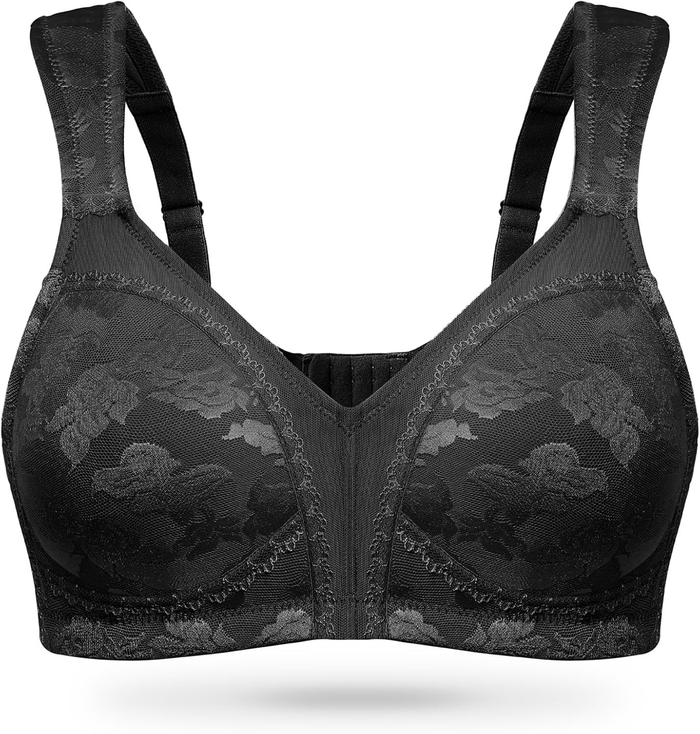 Wingslove Women's Minimizer Bras Full Coverage Wirefree Comfort Plus Size Bra Large Bust Non Padded