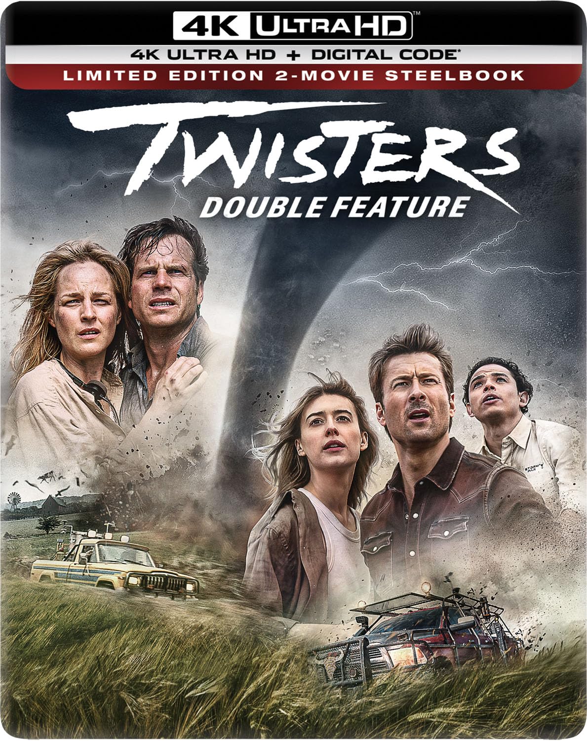Twisters Double Feature - Limited Edition 2-Movie Steelbook 4K Ultra HD + Digital