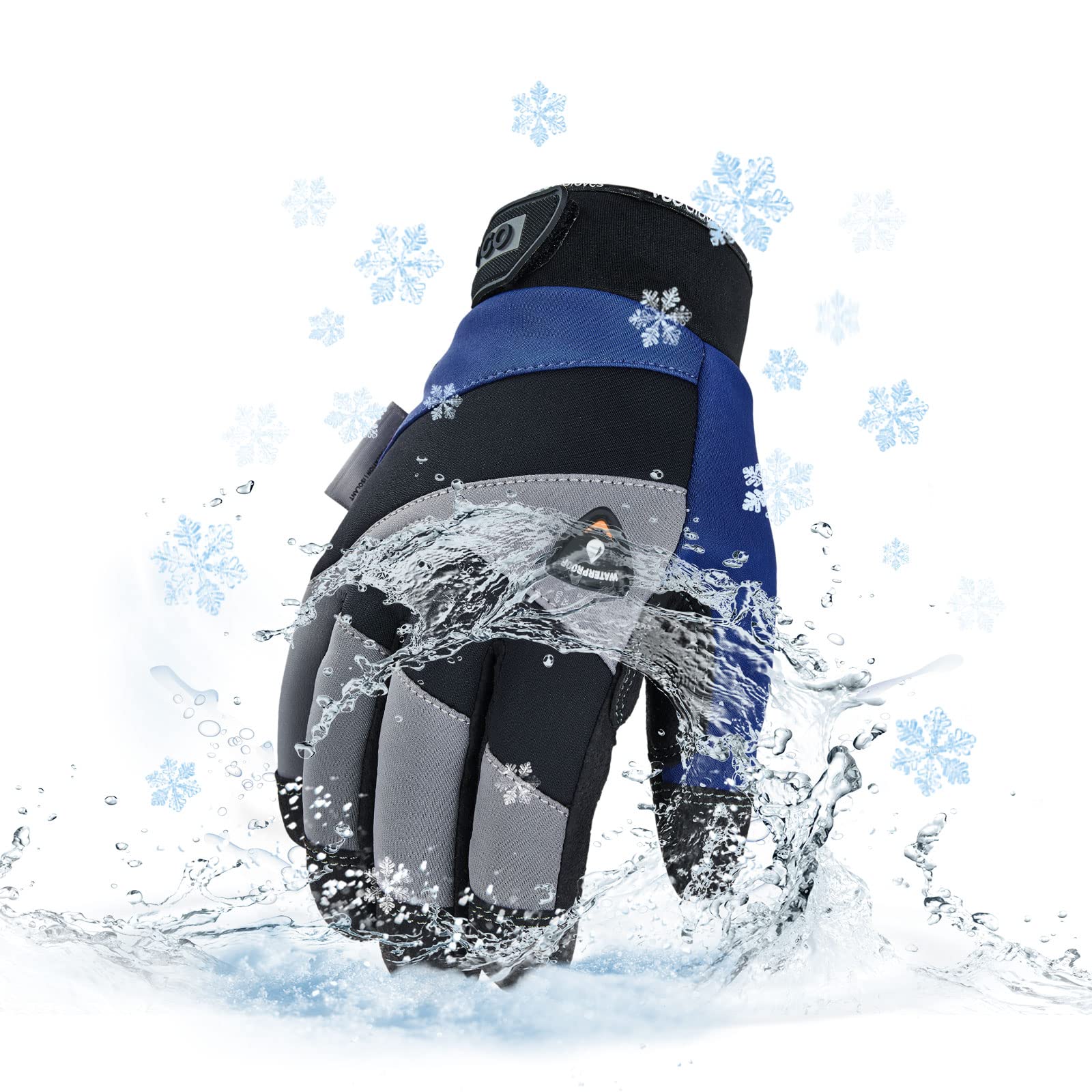 Vgo... -20/-4F COLDPROOF,Winter Work Gloves, Oil Resistant, 3M Thinsulate Water resistant & Windproof Gloves(SL7721FW)