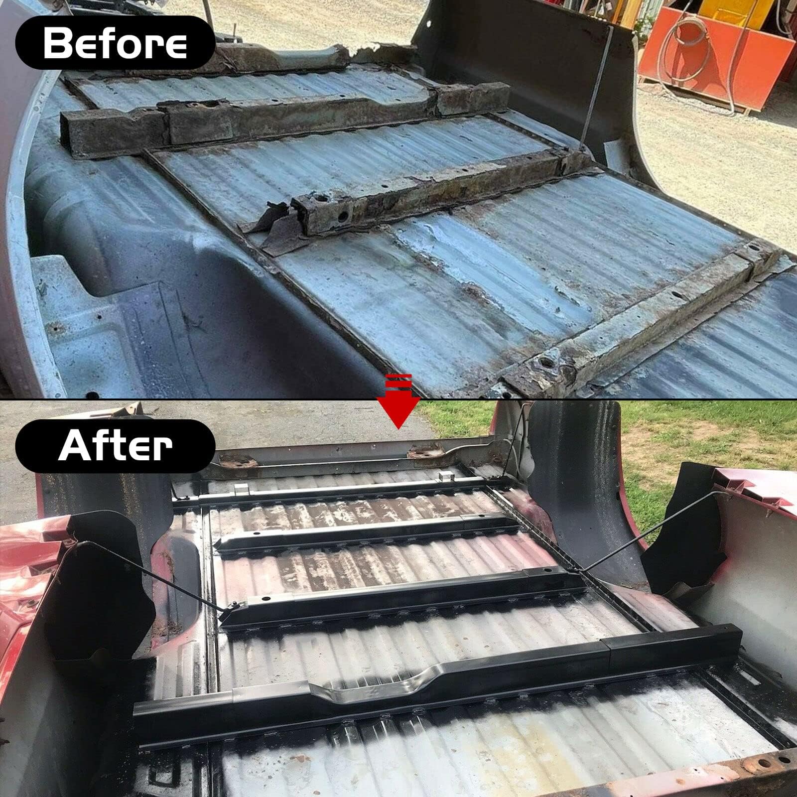 5x Rails Long Truck Bed Floor - Product View