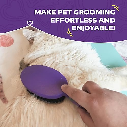 Miniatura 2 de Doble cara cepillo para polvo Slicker flexible por hertzko  Elimina Loose Cabello, enredos, y Nudos,  Cabeza flexible piel de contornos de su