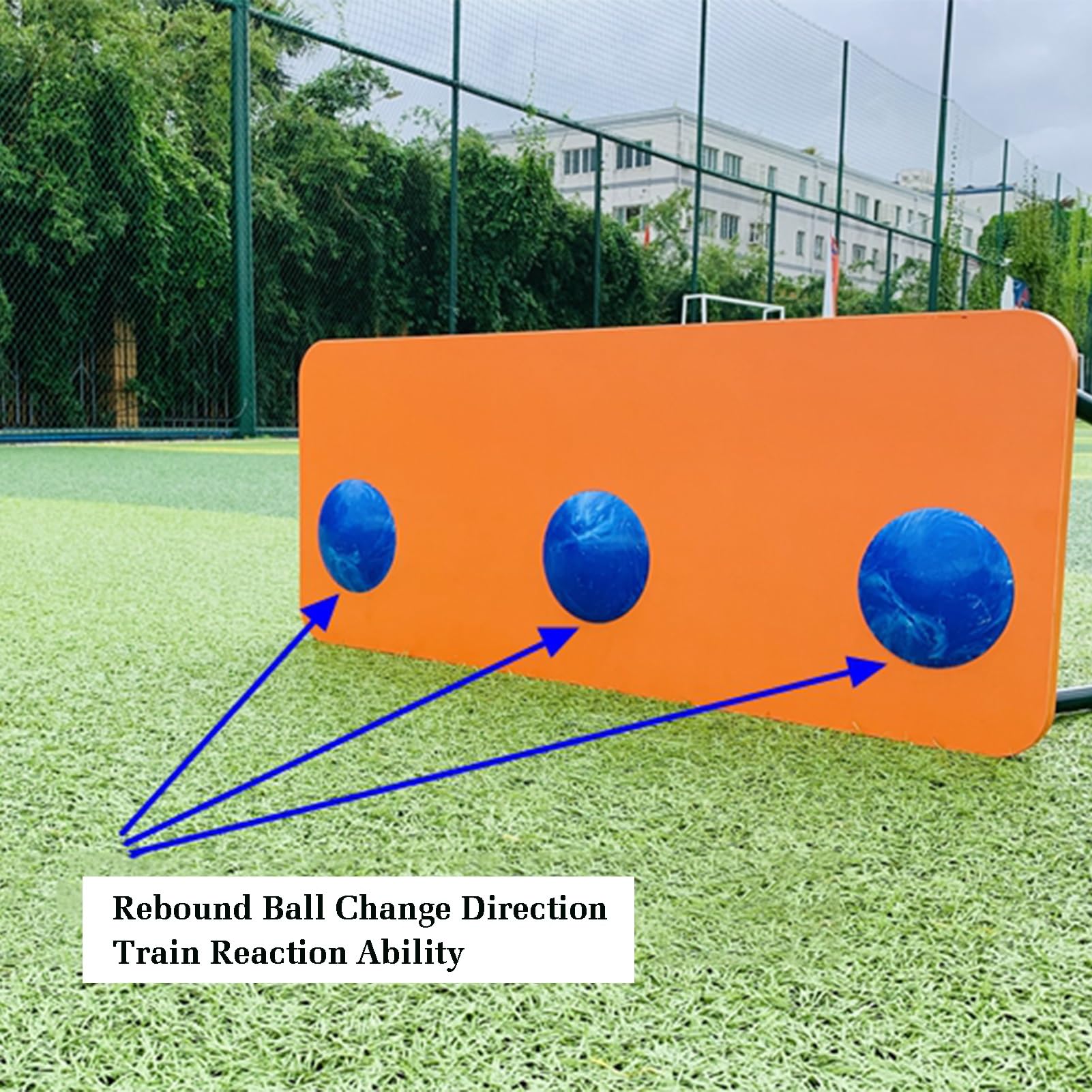Tavola Di Rimbalzo Pieghevole For Calcio, Allenatore Di Rimbalzo Portatile For Muro Da Calcio, Angolo Regolabile Resistente Agli Urti, For L'allenamento Delle Abilità Di Passaggio E Controllo