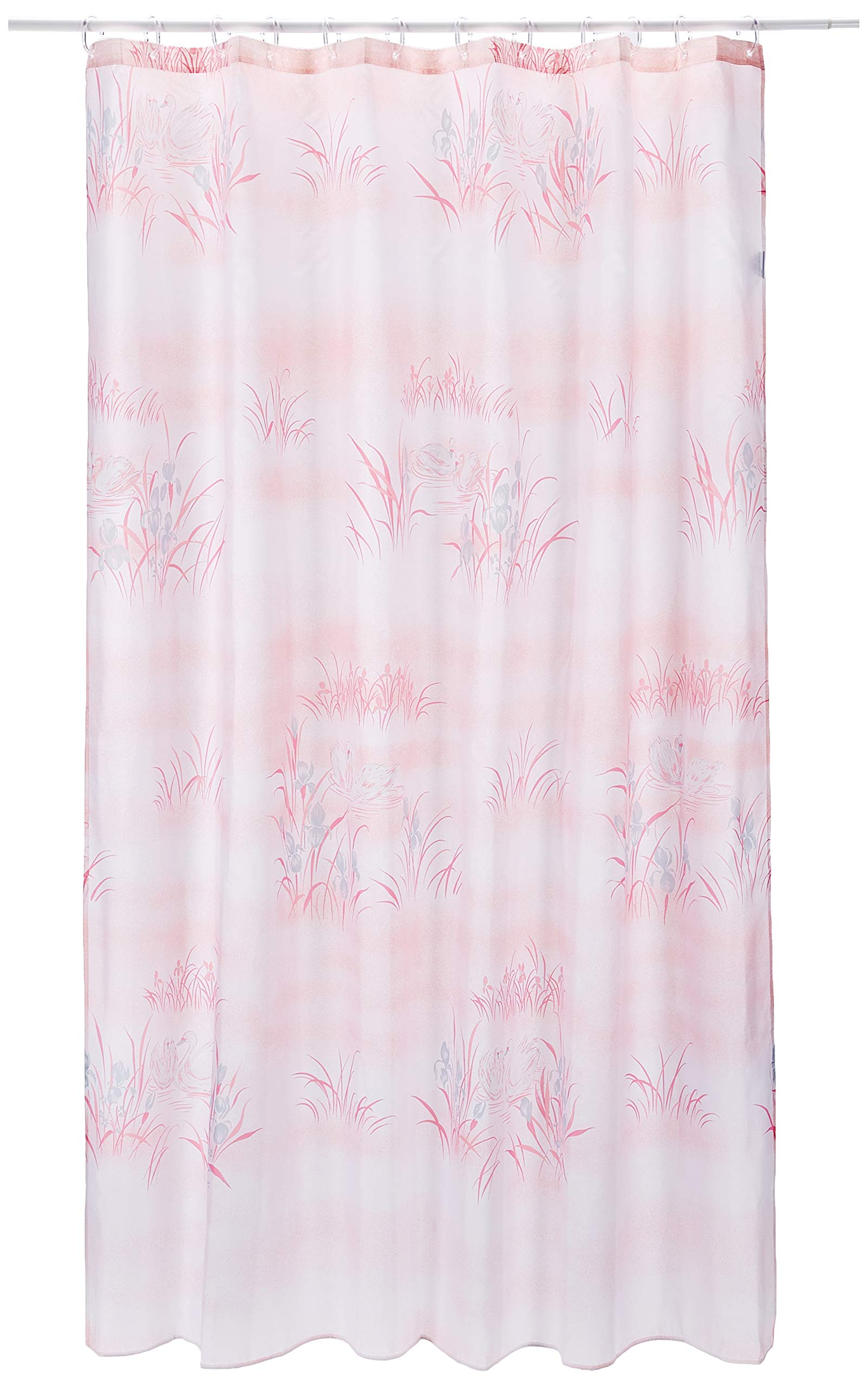 Spirella Roman Textile Curtain 180 x 200 cm 1217525, White, Standard