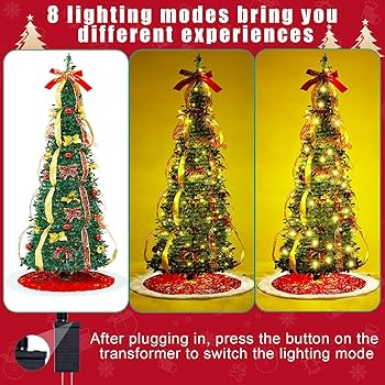 Amazon.com: Knitgrip 6ft Pop up Christmas Tree with Light