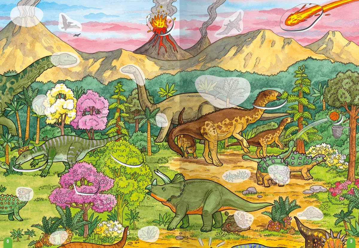 Wimmeln, Rätseln, Stickern: Dinosaurier
