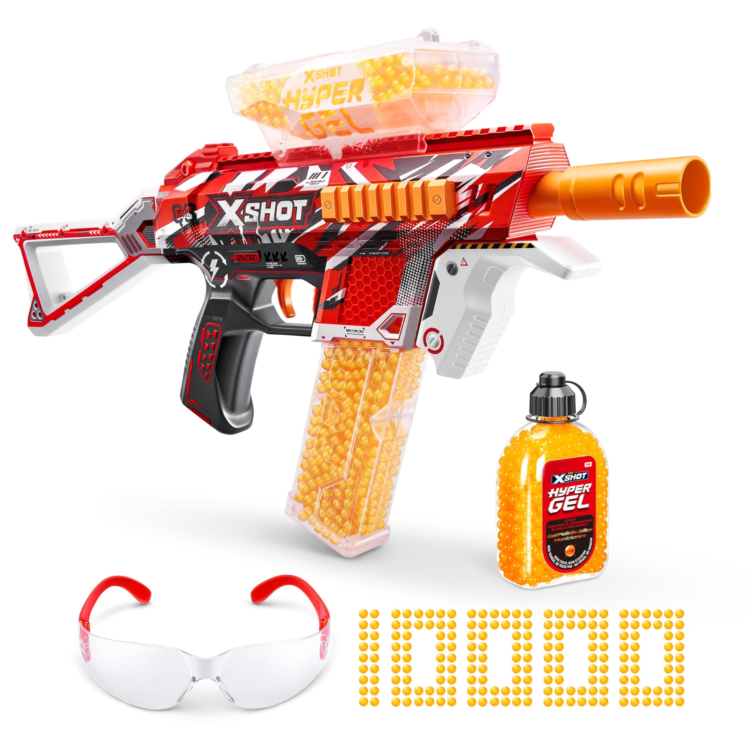 Pistola Lanzabolas X-Shot HyperGel Medium Blaster Eléctrica 42 x 19 x 5 cm