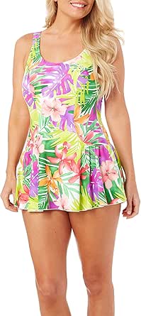 Buy Maxine Of Hollywood Women's Plus-Size Seam Front Swim Dress - View #9