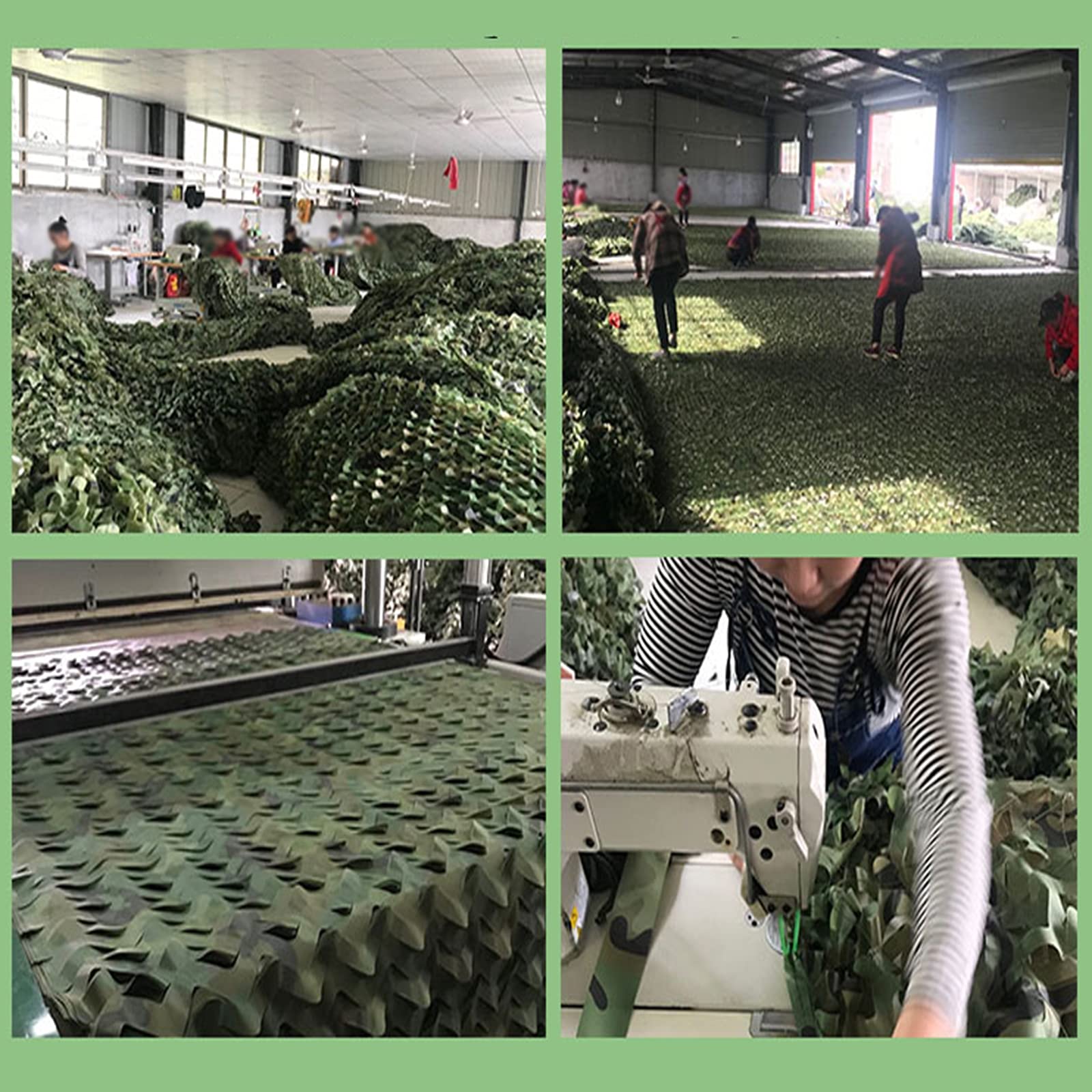 Siatka maskująca z siatki, 10 x 10 m, wojskowa siatka kamuflażowa, na polowanie, kemping, las, osłona przeciwsłoneczna i dekoracje, trwała, wojskowa kryjówka, idealny sprzęt outdoorowy