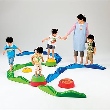 値下げ可‼️体操　レインボーバランスストーン　収納袋付き　weplay 正規品 楽天市場】平均台セット 複合バランス遊具 レインボーバランス