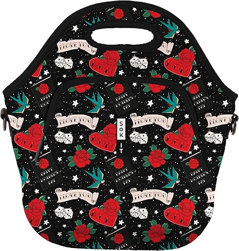 Miniatura 9 de Sok It Bolsa de almuerzo con cremallera de neopreno aislado (crepúsculo, bolsa de almuerzo de neopreno)