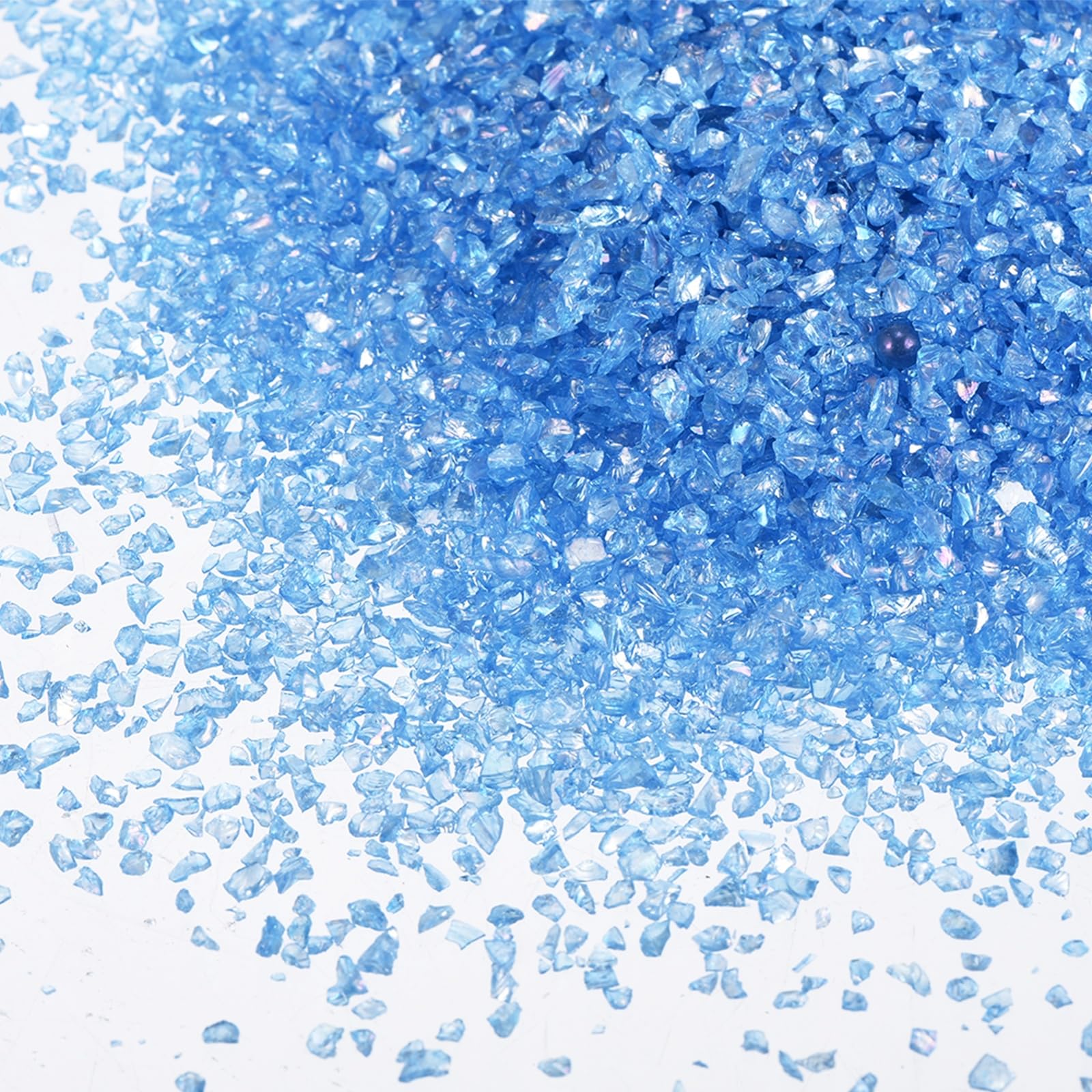 sourcing map 3 Pcs Crushed Glass for Resin Art, 50g Irregular Metallic Chunky Chips Small Broken Crushed Glass Glitter Pieces for Crafts DIY Vase Filler Jewelry Making Decor, Golden Yellow