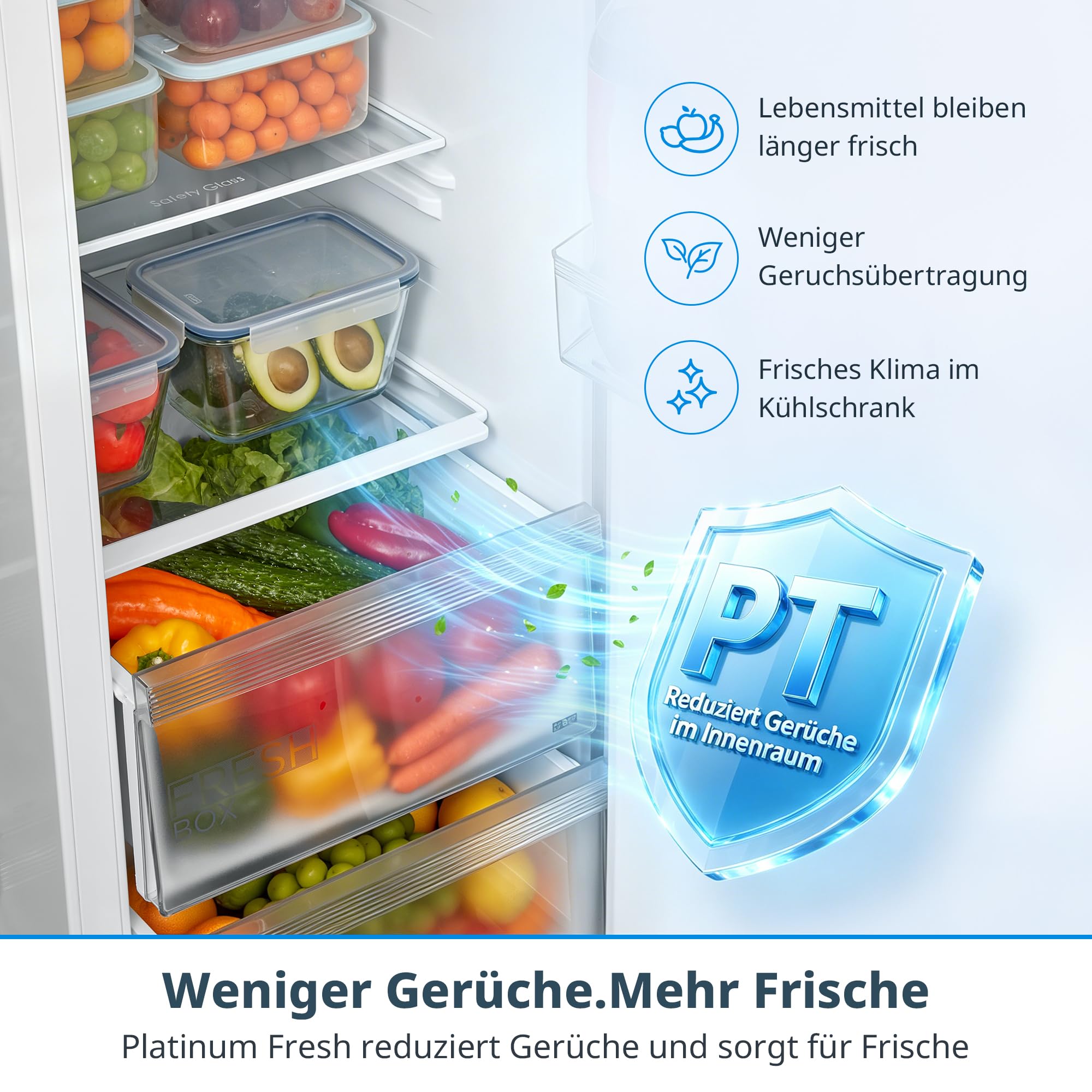 Midea Side-by-Side Kühlschrank 553L No Frost Kühl-Gefrierkombination Wasserspender 37 dB Inverter Motor Steel Gray MDRS710FGD46W