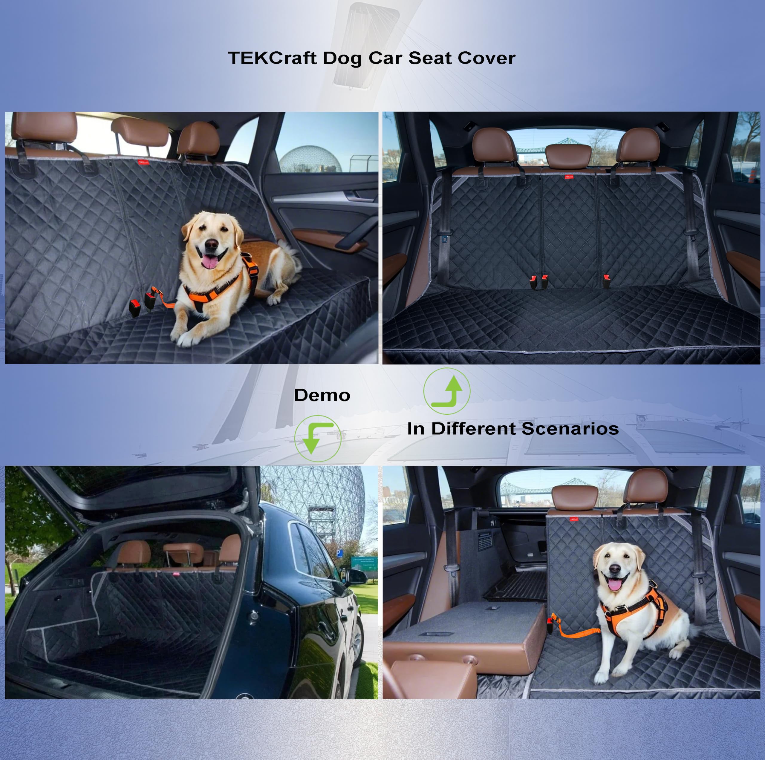Multi-Functional Pet Car Seat Cover Universal Fit For Dogs