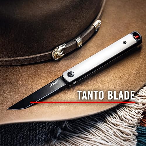 Miniatura 3 de Coast Founder's Collection LX500 SELECT Gentleman's EDC Folding Pocketknife, Tanto Blade