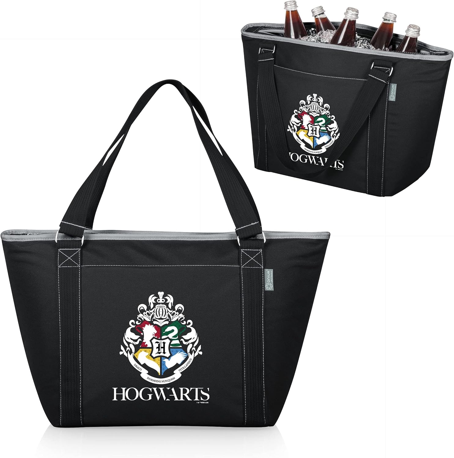 PICNIC TIME Harry Potter Hogwarts Topanga Tote Cooler Bag, Soft Cooler Bag, Picnic Cooler, (Black)
