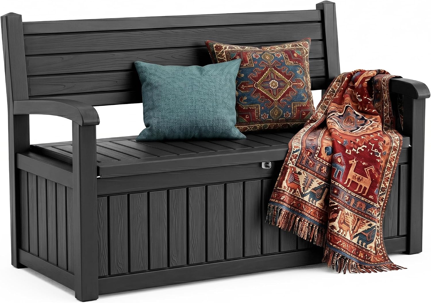 Gallon Waterproof Storage Bench with Durable Outdoor Seating