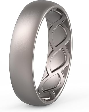 Saco Band Silicone Ring for Women - 6mm Width 1.9mm Thick