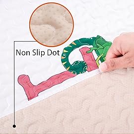 50x50 Play Mat for Playpen Foldable Baby Play Large Tummy Time Mat, Non Slip Washable Baby Play Mats for Floor, Portable Travel Crawling Mats for Toddlers and Infants