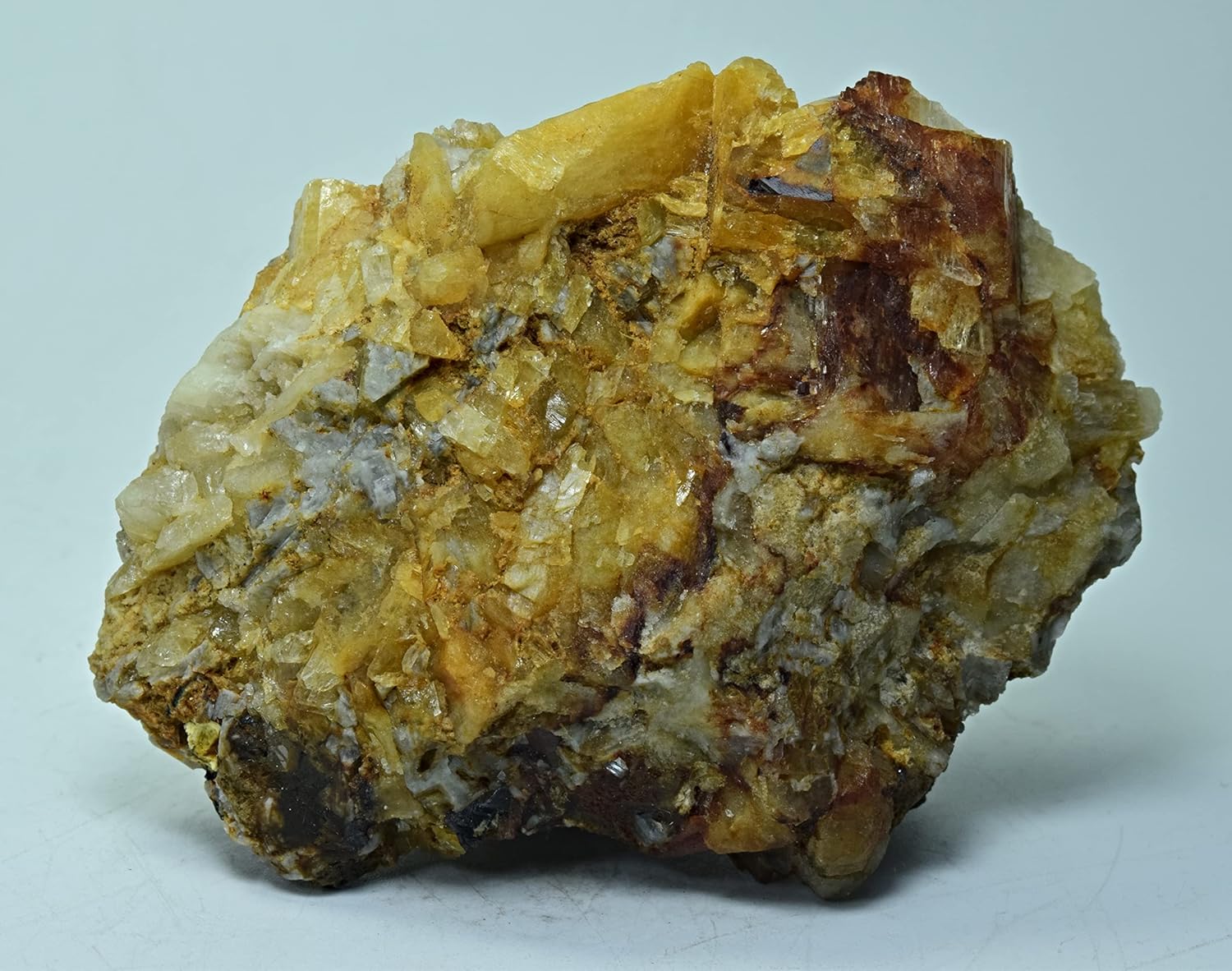 Fluorescent Color Change Hackmanite Specimen with Winchite Crystals 124 Gram