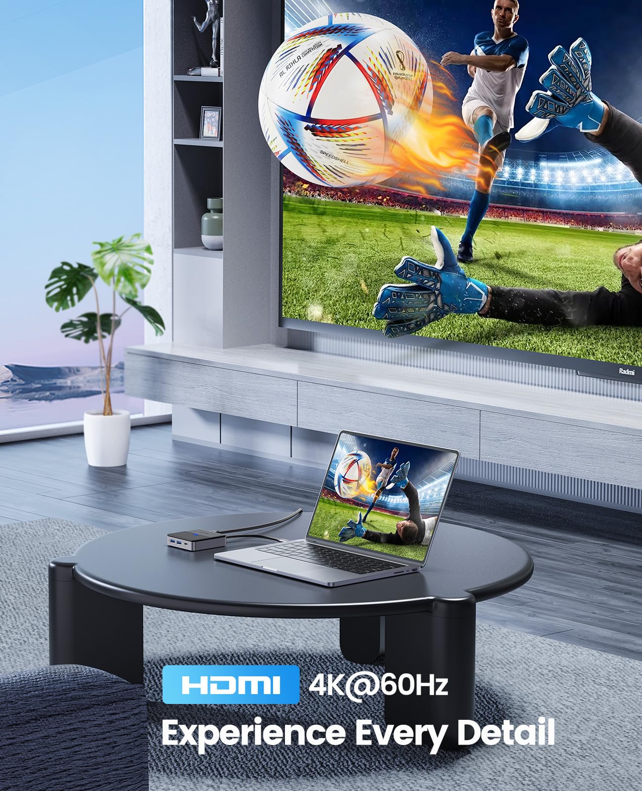 ORICO Hub USB C 6 in 1 Docking Station con Ethernet 2.5 Gbps, HDMI 4K@60Hz, PD 100W, 5Gbps USB C 3.0, 2 Ports USB A 3.0, Adattatore Splitter Tipo C per MacBook Air Pro M2 M1 iPad Surface Dell Hp