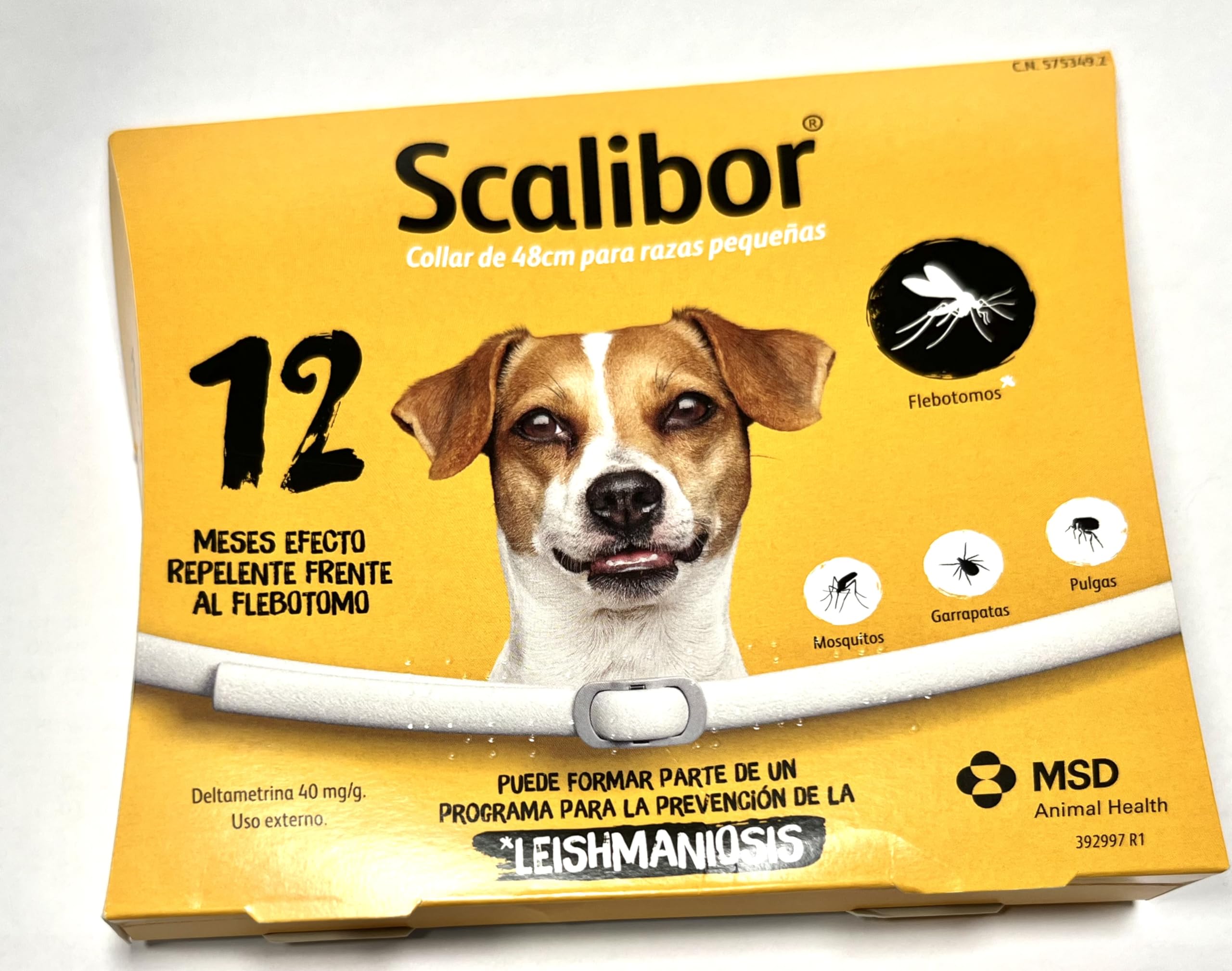 Scalibor 48 cms. Collar para Perro antiparasitario de 12 Meses de duración.