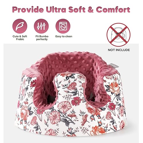 Miniatura 2 de Funda de asiento compatible con asiento Bumbo y Nuby, accesorios de asientos elevadores, funda suave y transpirable para bebé niña y niño, solo funda