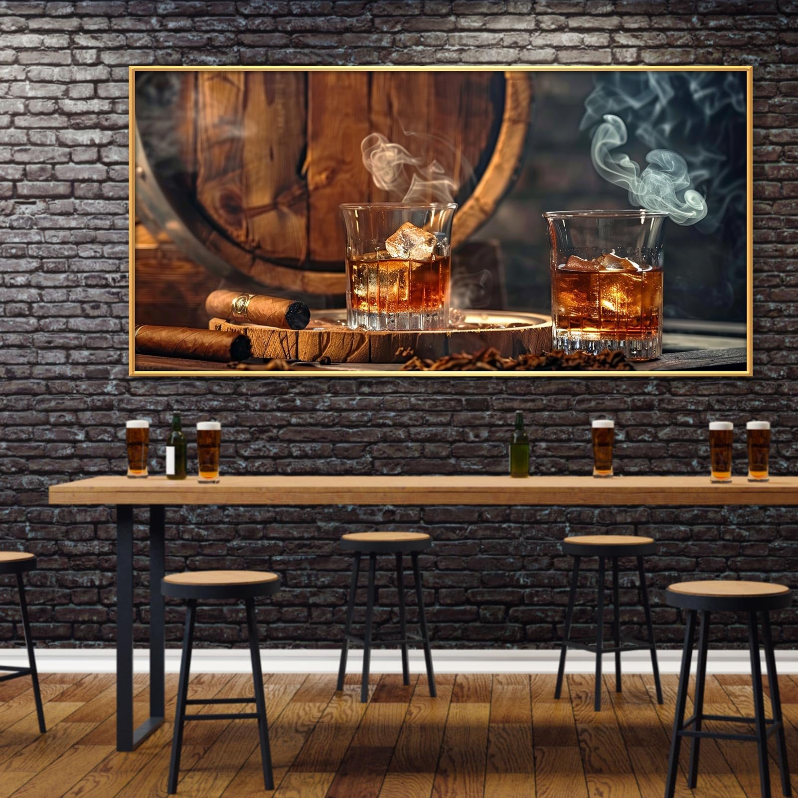 Carta Da Parati Bar 366x254cm - Motivo Cocktails, Include Colla, 3D Fotorealistica - Foto 2