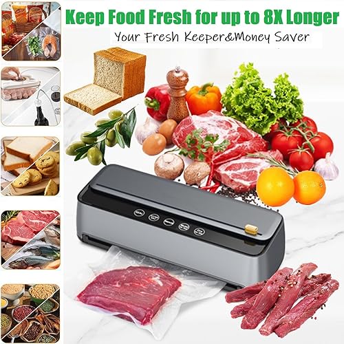 Miniatura 2 de Bolsas selladoras al vacío de 50 galones para guardar alimentos, bolsas de congelador de 11 x 16 pulgadas, precortadas, almacenamiento de alimentos,