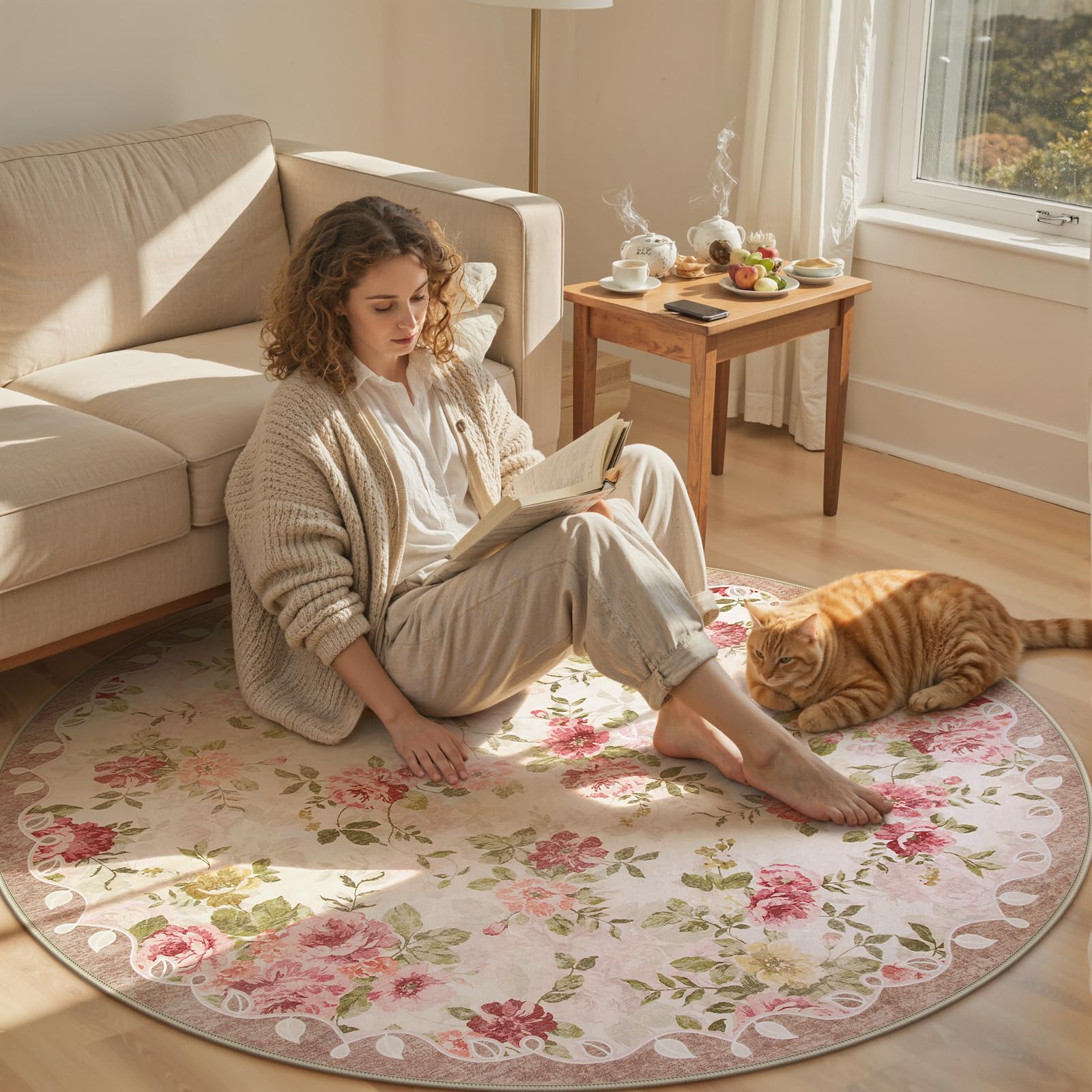 Lahome Floral Entryway Rug