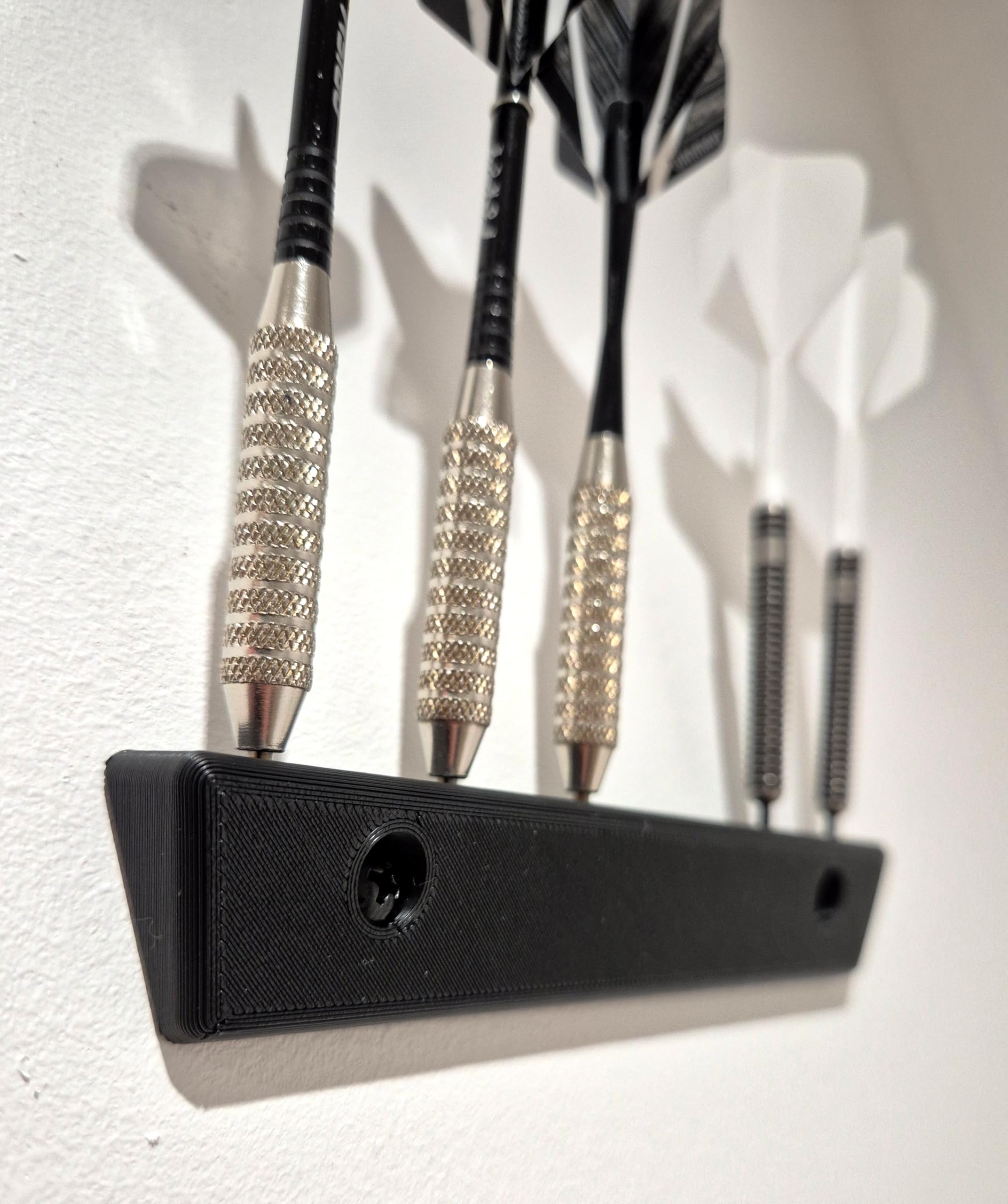 2x 6-Dart Holder | Wall Mounted | Black | One Size.