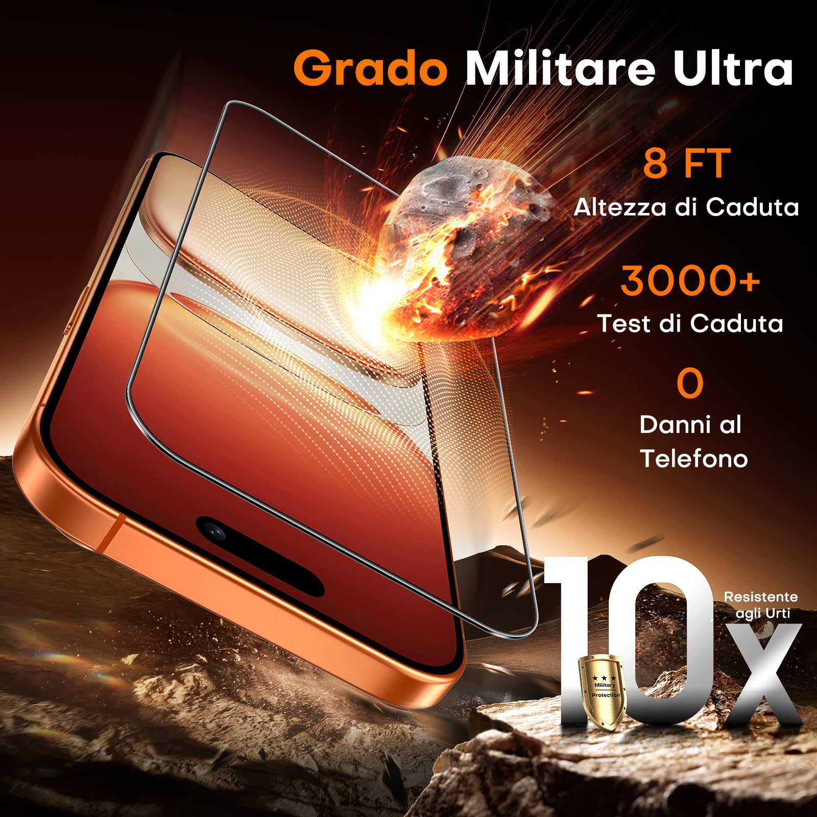 TOCOL Pellicola Vetro Temperato per iPhone 17 Pro Max/iPhone 16 Pro Max, Rimozione Automatica Della Polvere, Senza Bolle, Durezza 9H, Copertura Completa, Compatibile con Custodie, 2 Pezzi