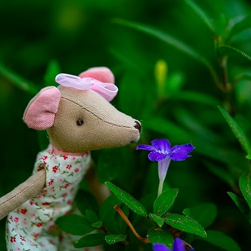 Miniatura 2 de Mouse in a Matchbox and Friends - Juguete de diseño danés regalo de registro de bebés juguete de peluche de astronauta disfraz naranja