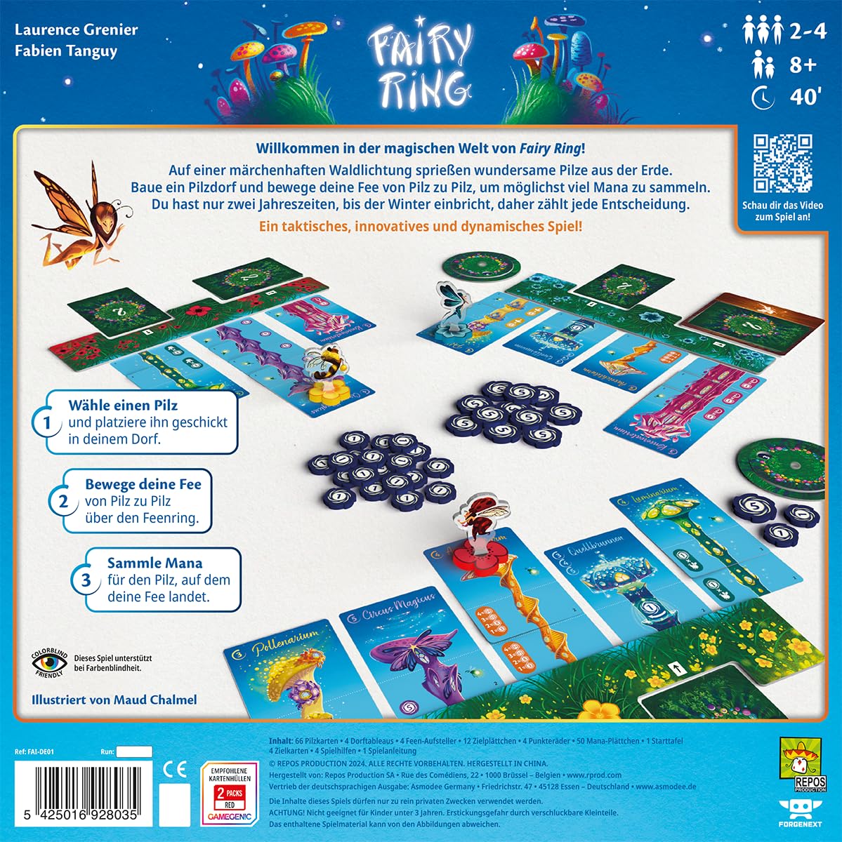 Repos Production- Jeu, FAI-DE01, Multicolore, coloré - Version Allemande