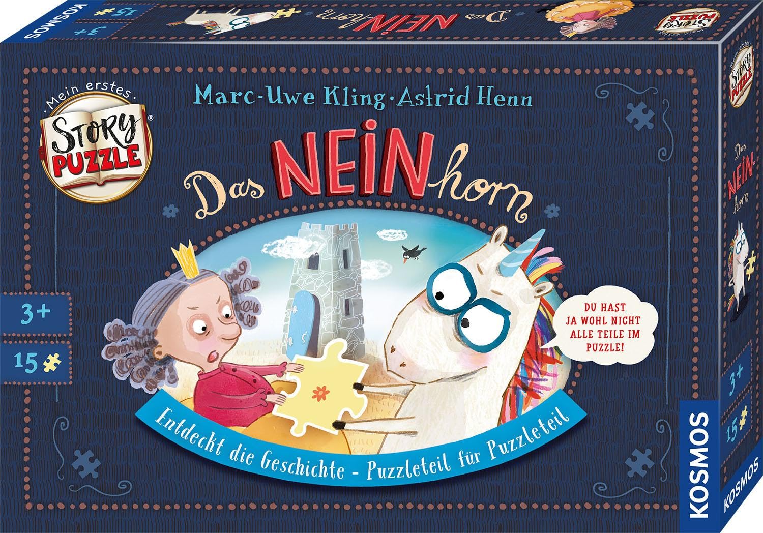 Kosmos Mein erstes Story-Puzzle: Das NEINhorn - 15 Teile, Multicoloured, 30 x 40 cm