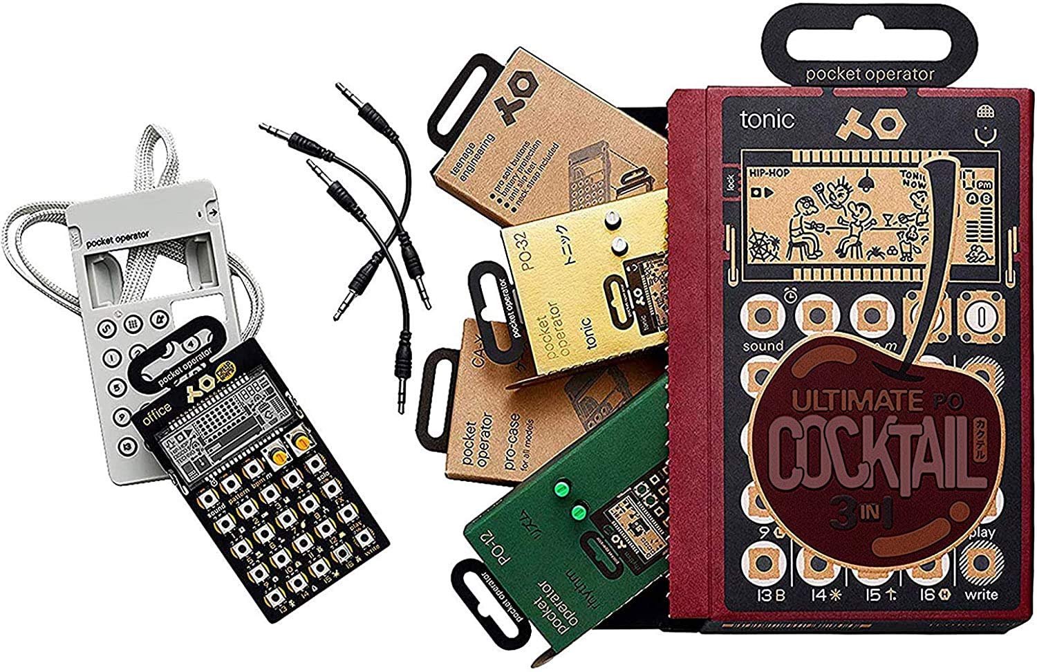 Amazon.com: teenage engineering Ultimate PO Cocktail Bundle — 3-in 