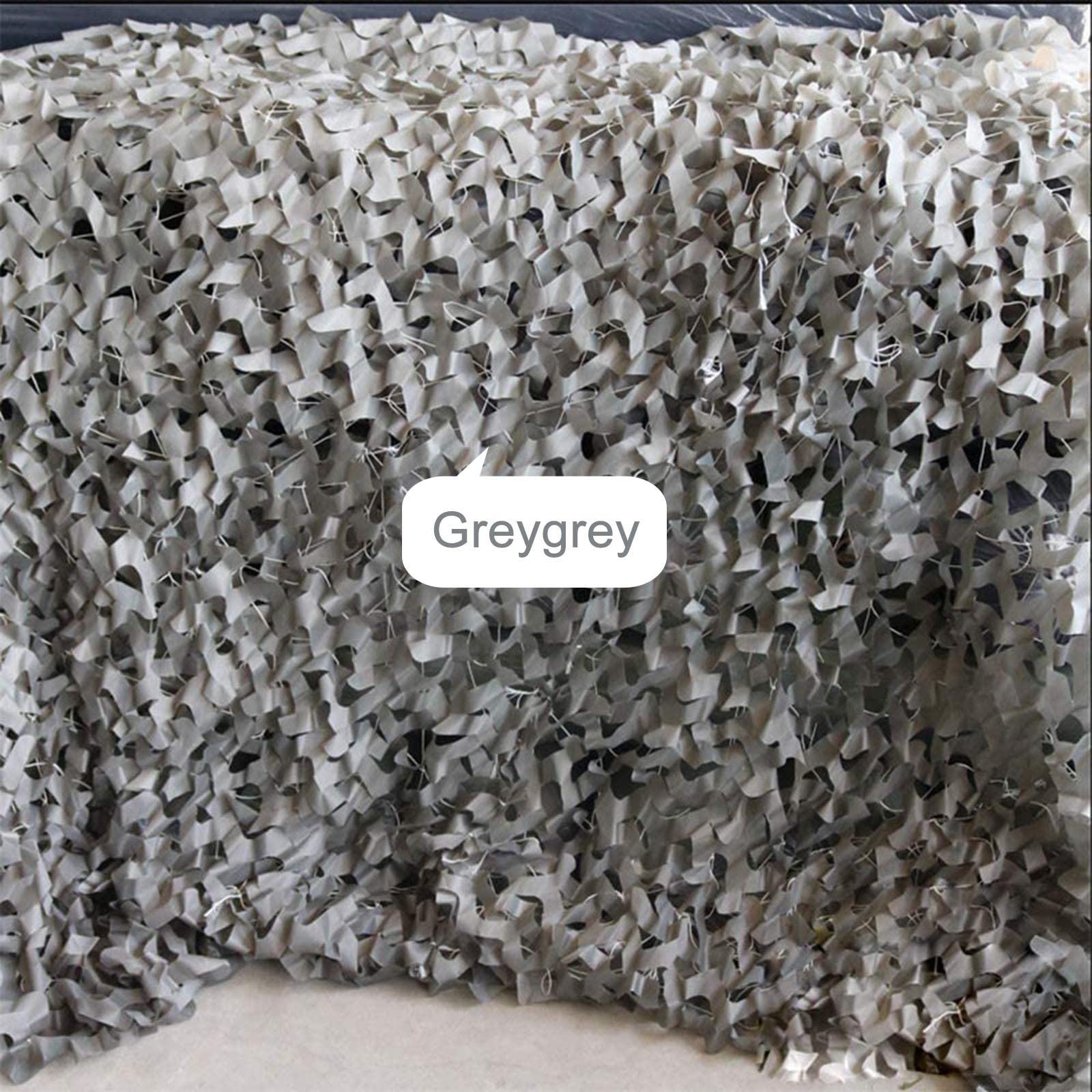 Filet De Camouflage Gris,Filet De Protection Solaire Extérieur,Filet D'ombrage,Filet De Camouflage Renforcé Militaire,Pour Jardin,Pergola,Chasse,Décoration De Fête À Thème,Grey-4x8m(13.1*26.2ft)
