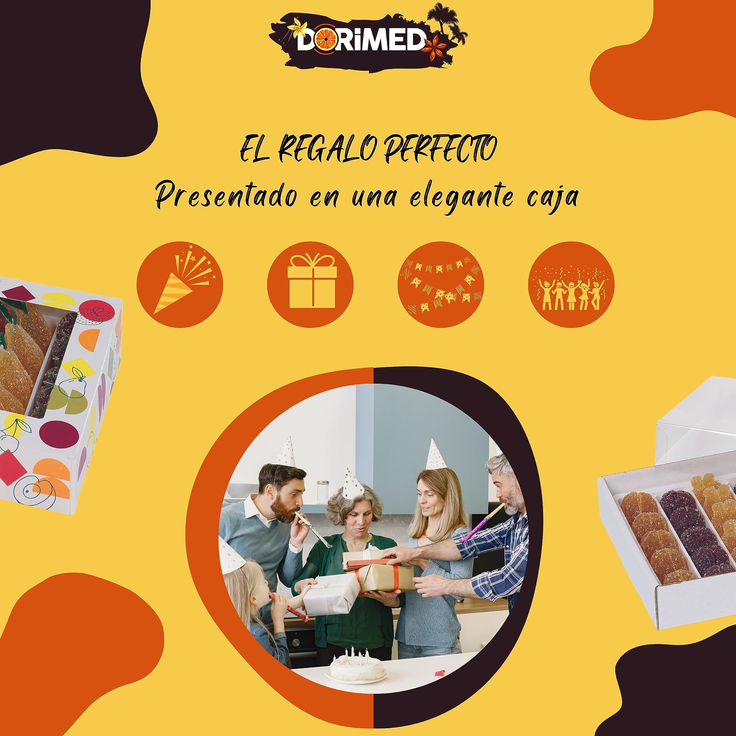 Pasta de Frutas 1 kg,sabores (fresa, pera, cereza negra, piña, frambuesa, albaricoque, naranja, mango, grosella negra), sin gluten, sin conservantes, sin colorantes y sin sabores artificiales.