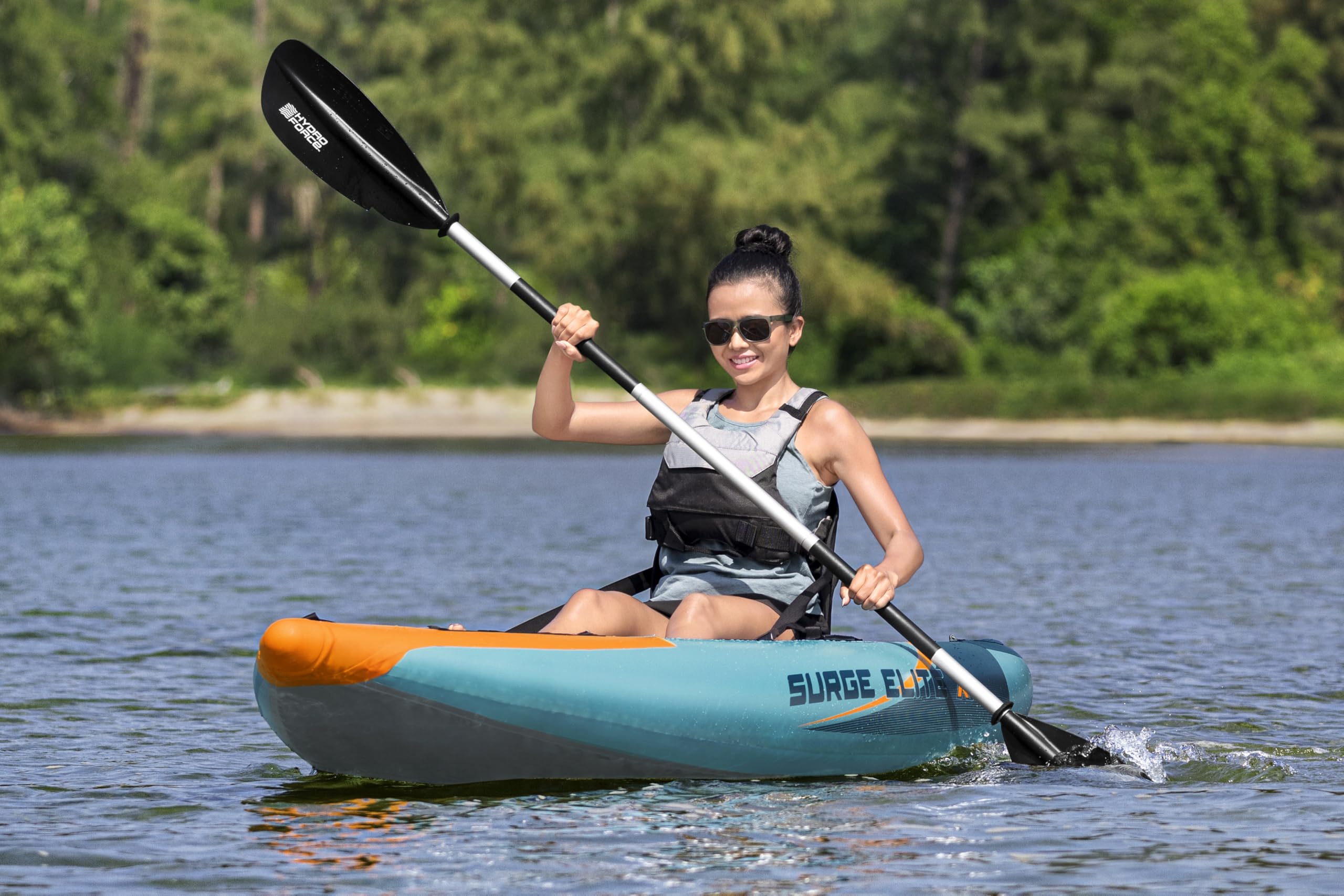Bestway Juego de Kayak Surge Elite X1 de 10'3" x 37" x 12"/ 3.12 MX 94 cm x 30 cm