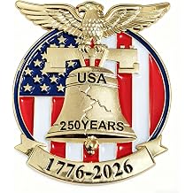 250th Anniversary Pins Badge 250 Years USA Independence Day Patriotic Brooch Decorations Gifts Memorabilia
