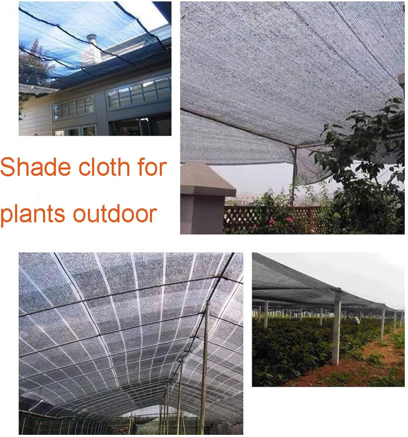Shade Net 2x5m, for Garden Plants Greenhouse, Sunblock Shade Neting, for Outdoor Net Mesh Pergola Patio Lawn Sun Shade Cloths for Kennel Chicken Coop Plant Shade Cover